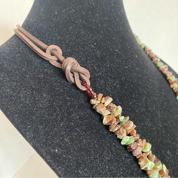 Brown Nephrite Jade Ornate Carved 2.25" Pendant Adjustable Statement Necklace - Picture 9 of 16